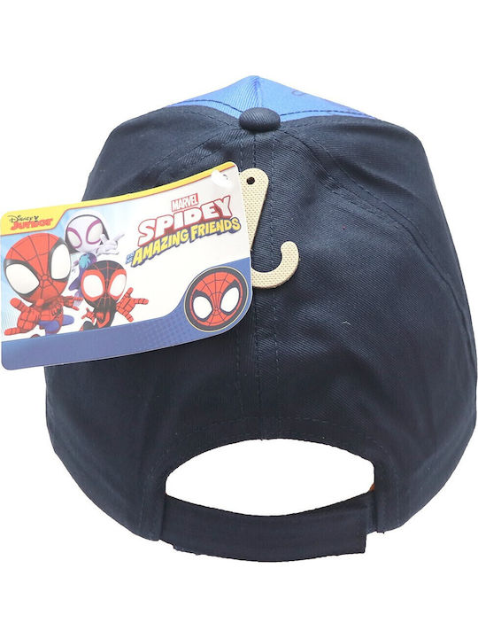 Marvel Παιδικό Καπέλο Jockey Υφασμάτινο Navy Μπλε