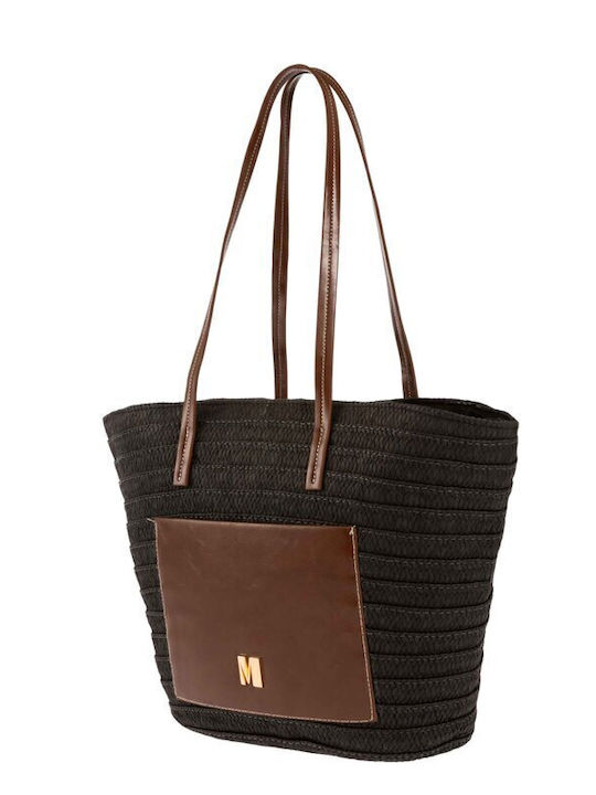 Modissimo Korbweide Strandtasche Schwarz