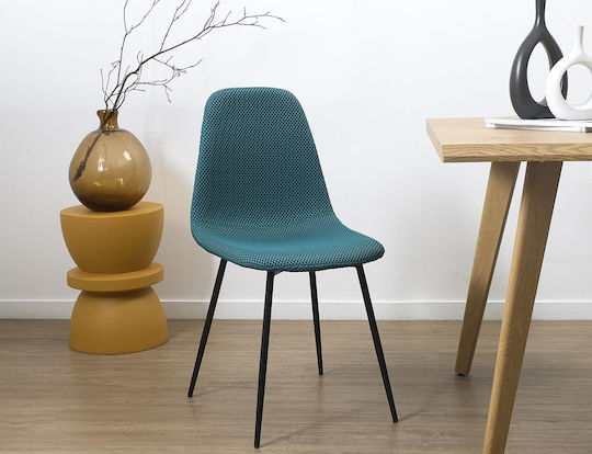 Atom Scaune Sala de mese Albastru 1buc 44x54x86buc