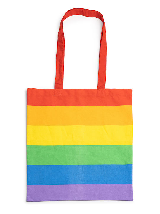Rainbow Tote Bag LGBTQ – 100% Cotton – Colorful Shoulder Bag 38x42cm