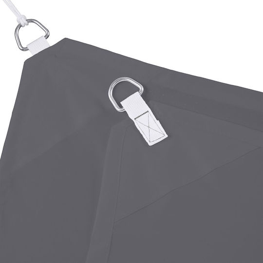 Square Cover Tarp Dimensions 2x2m Uv Protection 30+ Gray Relaxdays