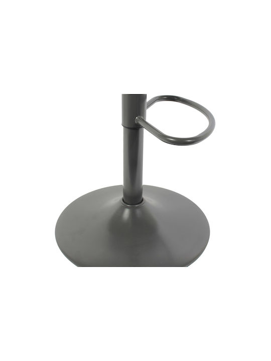 Σκαμπό Μπαρ Isak με Πλάτη & Ρυθμιζόμενο Ύψος Grey 41.5x38x83εκ.