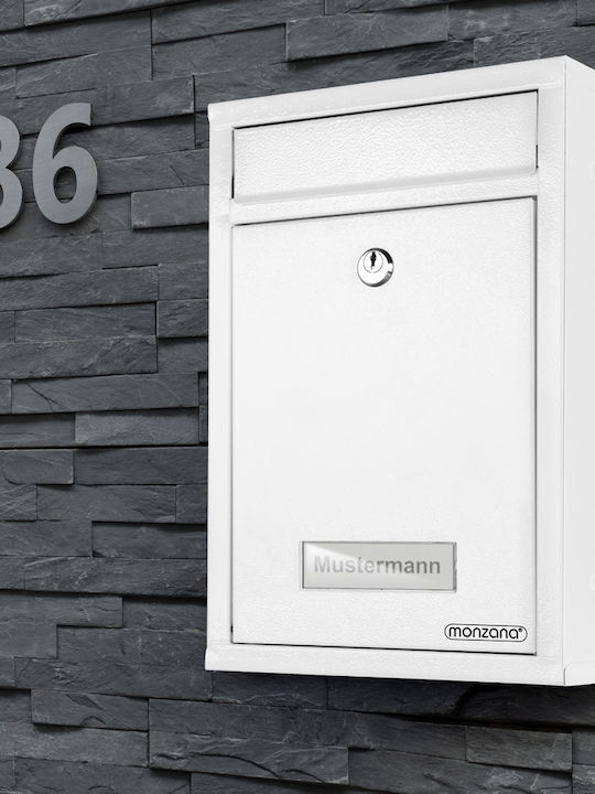 Deuba Cutie Poștală pentru Exterior Inox în Culoarea Gri 32x22x9cm