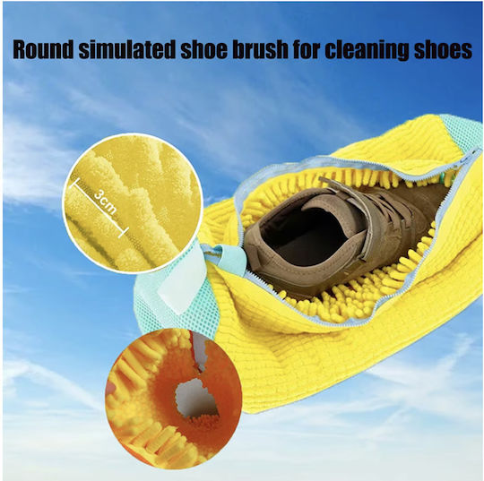Shoe Washing Bag Sports Shoe Washing Bag Boot Slipper Washing Pouch Reusable Shoe Washing Pouch Fits All Types Sizes Shoes Laundry Bag Shoe Washing Box Yellow 39cm*19cm