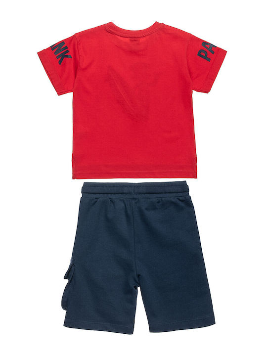 Kids' Set with Shorts Summer 2pcs Red