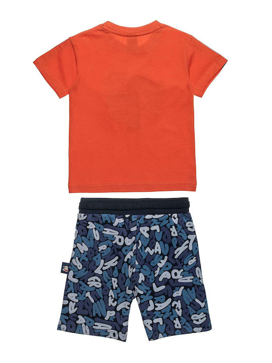 Kids' Set with Shorts Summer 2pcs Orange