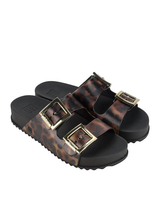 Women's Flat Sandals Anatomic in Brown Color
