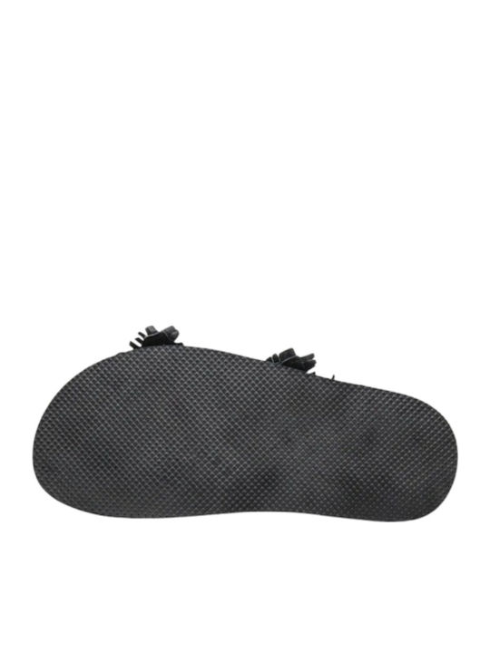 Women's Flat Sandals in Black Color
