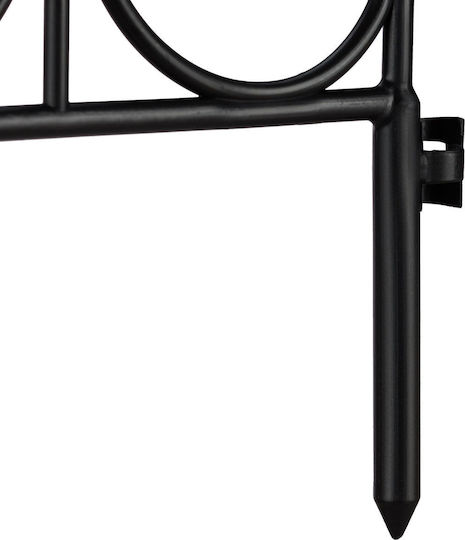 Graniță flexibilă pentru grădină, țăruși de plastic ideali pentru delimitarea aleilor și peluzelor, 135 x 66 cm