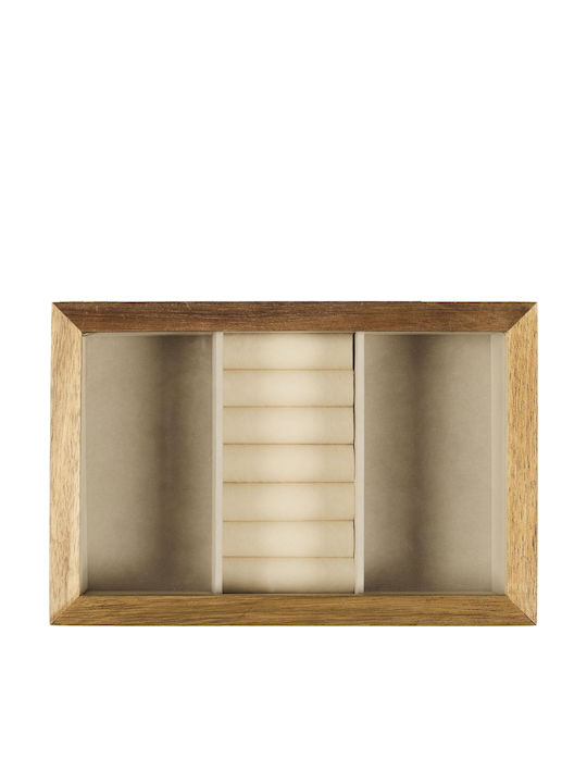 The Home Deco Factory Wooden Jewellery Box 24x16x6.6cm