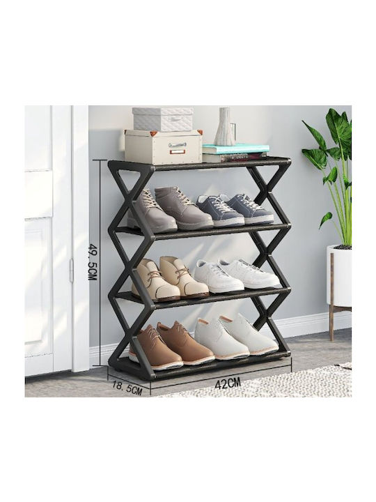 Stoff Schuhschrank 42x18.5x49.5cm