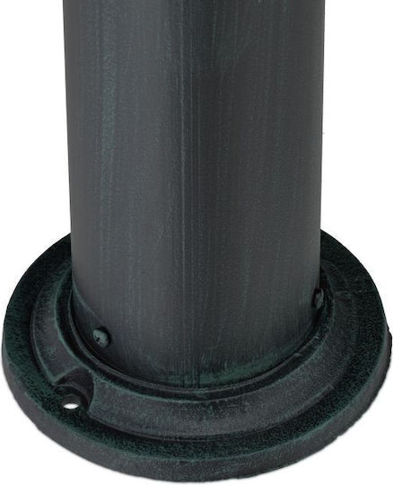Fântână de Grădină Antică din Aluminiu Turnat Oțel Robinet Auriu Relaxdays Dimensiuni Aprox. 91 X 18 X 17.5 Cm Verde Închis