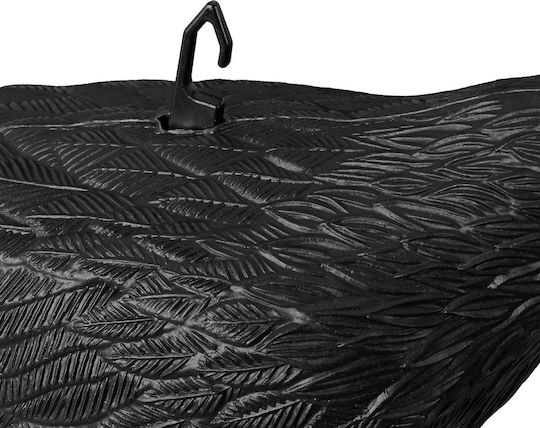Krähen-Vogelscheuche Relaxdays Kunststoff Maße 20 x 33 x 12 cm Schwarz