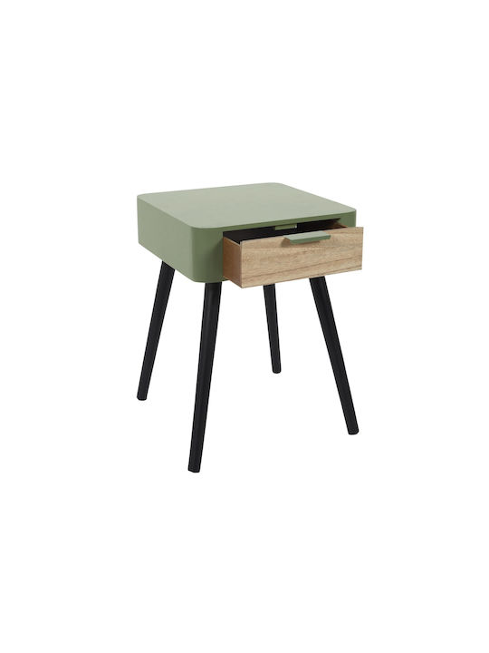 Комод Дървен Зелен 35x37x48см