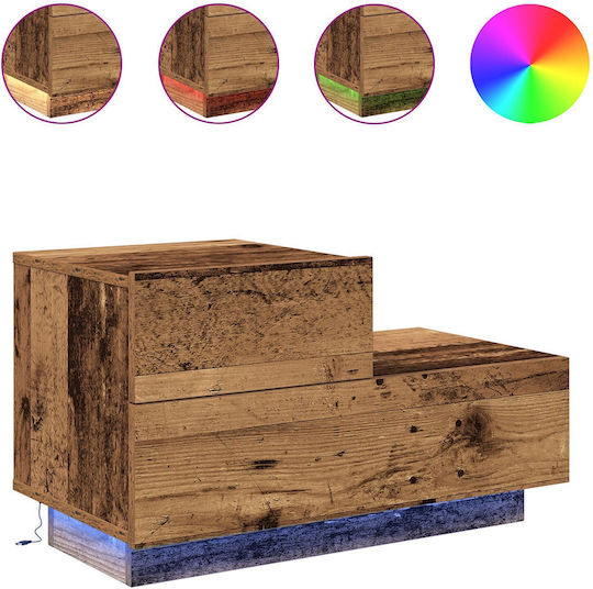 Κομοδίνο από Μασίφ Ξύλο Παλιό ξύλο 70x36x40.5cm