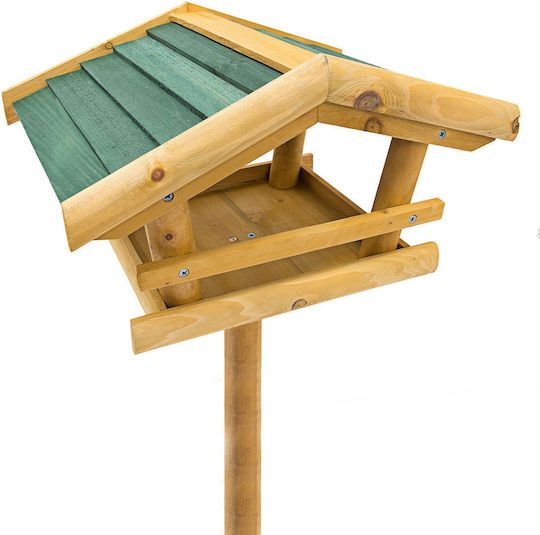 Дървена стойка за къщичка за птици 100 x 37 x 43 см