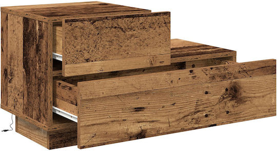 Κομοδίνο από Μασίφ Ξύλο Παλιό ξύλο 70x36x40.5cm