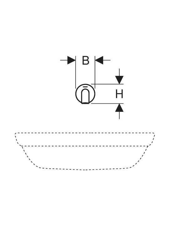 Geberit Built-in Faucet Mixer for for Bathroom Sink Silver