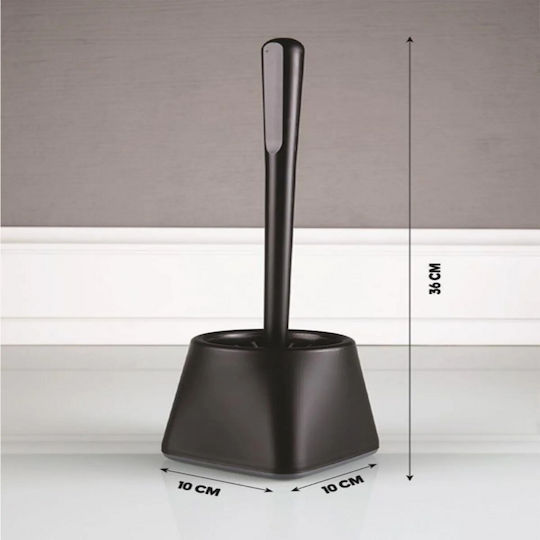 Femmit Modern & Stylish Silicone Toilet Brush Premium Quality Black Shadow