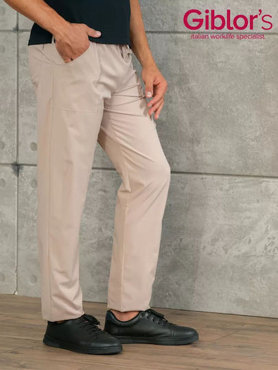 Alan Beige Polyester Sorona Agile Hose Giblor's
