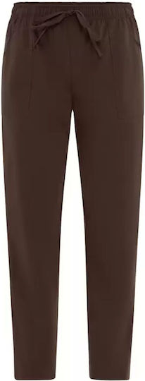 Pantaloni Alan Maro Marrone Poliester Sorona Agile Giblor's