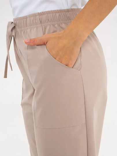 Alan Beige Polyester Sorona Agile Hose Giblor's