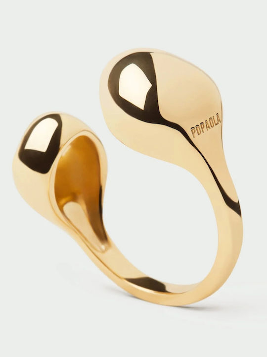 P D Paola Damen Ring mit Zirkonia aus Silber Vergoldet