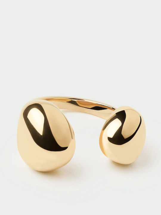 P D Paola Damen Ring mit Zirkonia aus Silber Vergoldet
