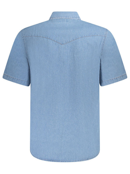 Short-sleeved Shirt Sky Blue