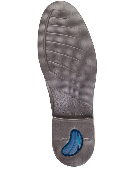 Suede Ανδρικά Μοκασίνια σε Γκρι Χρώμα Regular Fit