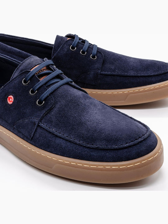 Men's Leather Moccasins Blue