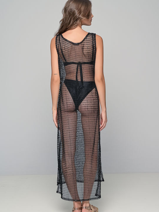 Milena by Paris Women's Caftan Beachwear Black