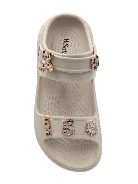 Damen Zehentrenner Im Stil Pédila In Beige Farbe