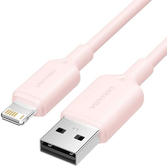 Vention USB-A to Lightning Cable Ροζ 1m LAMPF