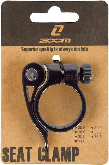 Zoom Seatpost Collar 31.8mm Quick Release Black