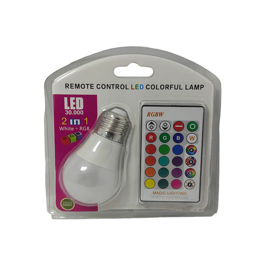 Smart Λάμπα LED 5W για Ντουί E27 RGB