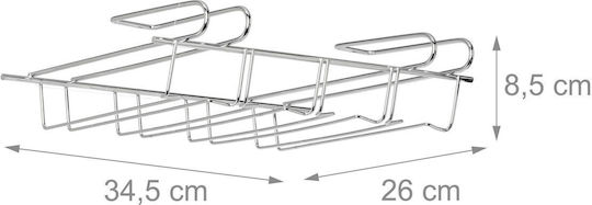 Relaxdays Монтиран държач за стъкло Rack с размери 26x26x26см