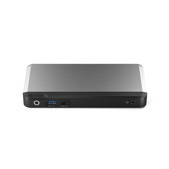 Alogic DX2 USB-C Докинг станция с DisplayPort 4K PD Етърнет и свързване 2 монитора Сив