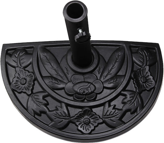 Deuba Stand de umbrelă din Fontă în Culoare Negru 50x31x31cm