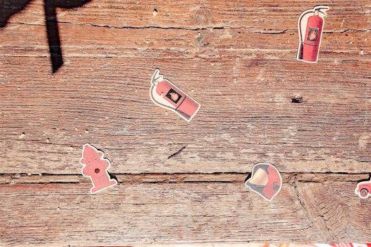 Fire Brigade Confetti Red 100pcs
