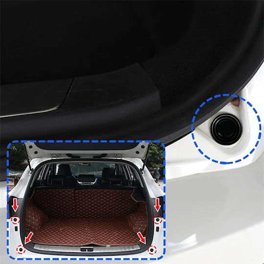 Anti-Vibration Silicone Stickers for Car Doors, Hood & Trunk Set of 10 Pcs Tc-240