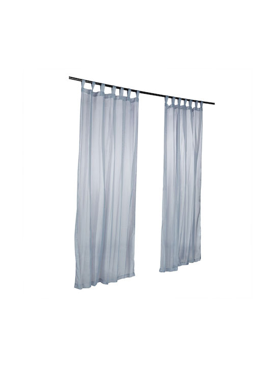 Set 2 perdele Relaxdays gri 245 x 140 x 0,1 cm
