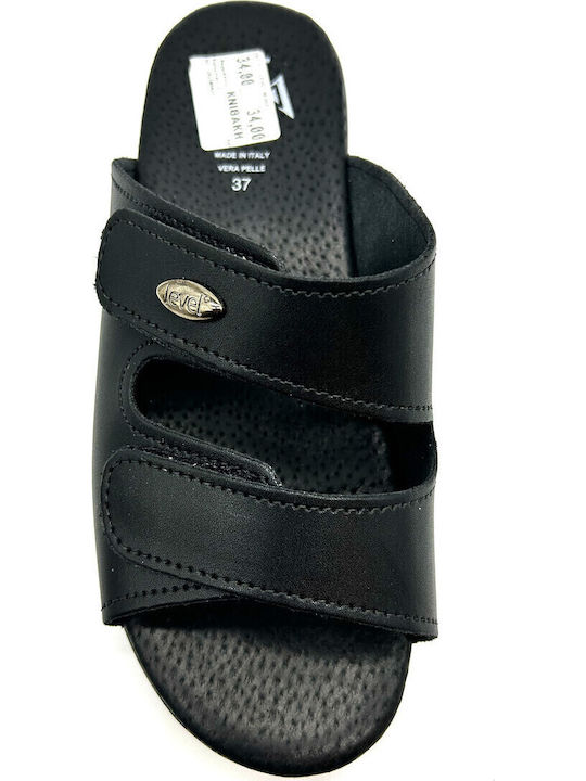 Anatomic Women's Leather Ankle Strap Platforms Black
