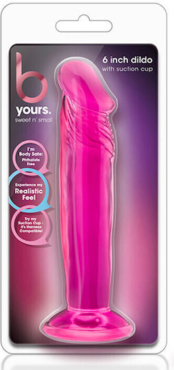 B Yours Sweet N' Small Dildo realist Cu ventuză Roz 17cm