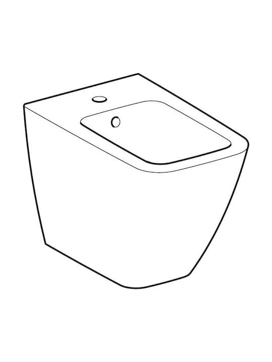 Geberit Wall-Hanging Bidet Icon Square 35x56x