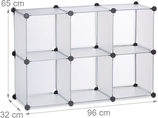 Bibliotecă Transparentă 96x32x65 cm