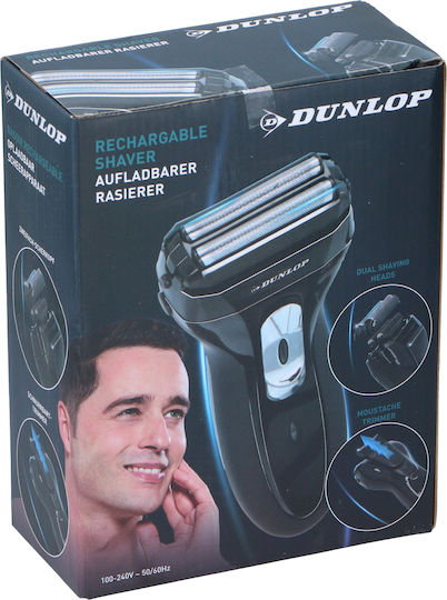 Dunlop Μαύρο 12796 Foil Ξυριστική Μηχανή Προσώπου Επαναφορτιζόμενη