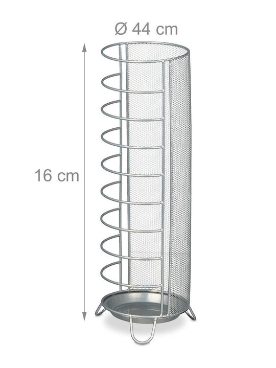 Steel Support Umbrella Rack Dimensions 44 x 16 Cm Gray Relaxdays
