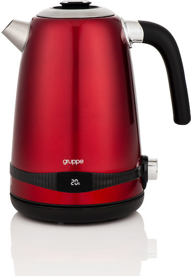 Gruppe HHB8702D Red Kettle 1.7lt 2200W Red