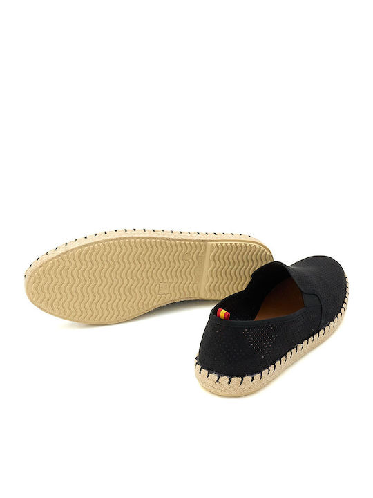 Fabric Men's Espadrilles in Black Color